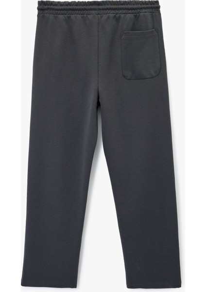 Pamuklu Rahat Kalıp Cepli Geniş Paça Spor Eşofman Altı fiyatları