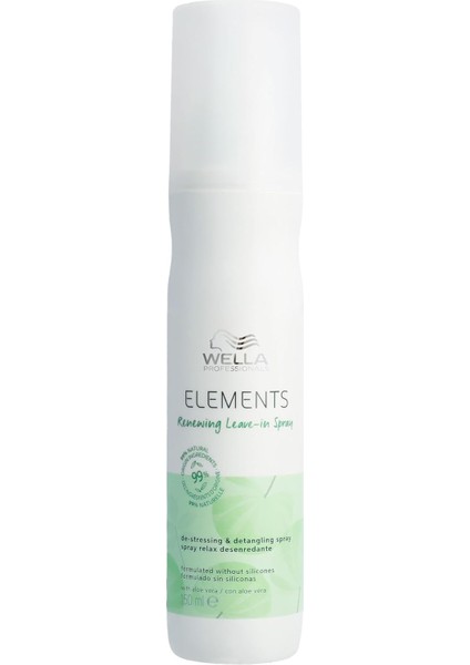 Wella Professionals Elements Yenileyici Durulanmayan Sprey 150 ml - Tüm Saç Tipleri Için modelleri