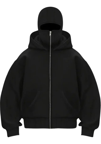 Unisex Baskılı Hırka Ninja Maskeli 3 Iplik Oversize fiyatları