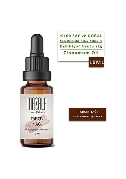 Masala Kabuk Tarçın Yağı 10 Ml. (Cinnamon Bark Essential Oil) fiyatları