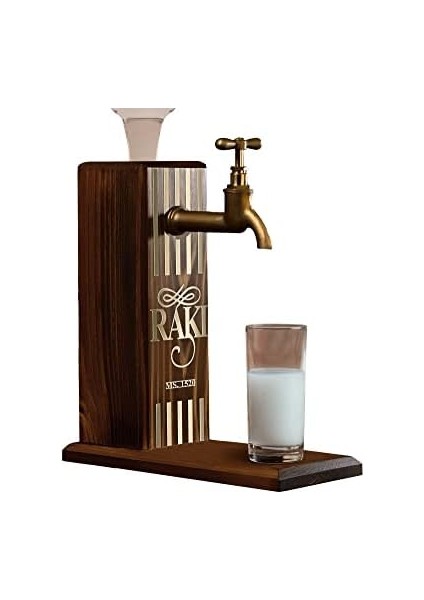 Özel Rakı Baskılı Musluklu Ahşap Içki, Içki Çeşmesi, Doğum Günü Hediyesi, Ev Hediyesi, Içecek Dispenseri modelleri