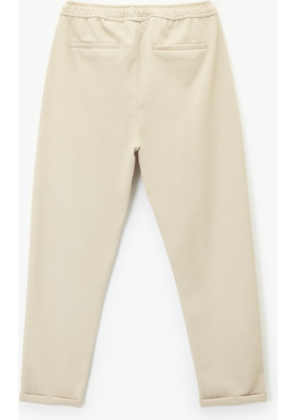 Viskon Karışımlı Duble Paça Cepli Beli Bağcıklı Pantolon fiyatları