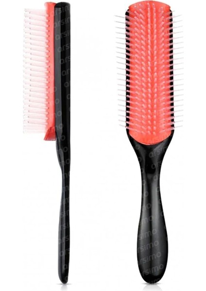 Arsimo Styling Brush Saç Şekillendirme Tarağı 9 Sıra | Saç Şekil Verme Fırçası | Curly Girl Fırça
