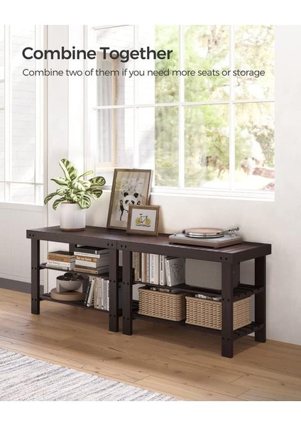 Ayakkabı Rafı Tezgahı, 3 Katmanlı Bambu Ayakkabı Depolama Düzenleyici, Giriş Tezgahı, 250 Lbs'ye Kadar Tutar, 25 x 27,6 x 40,8 Cm, Giriş Yolu Yatak Odası Için, ULBS04Z modelleri