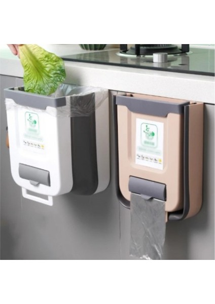 Katlanabilir Mutfak Çöp Kovası Torba Hazneli