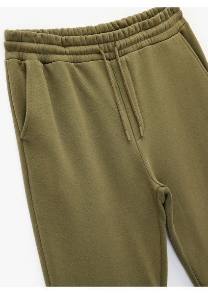 Beli Bağcıklı Şardonlu Cep Detaylı Jogger Kışlık Eşofman Altı modelleri