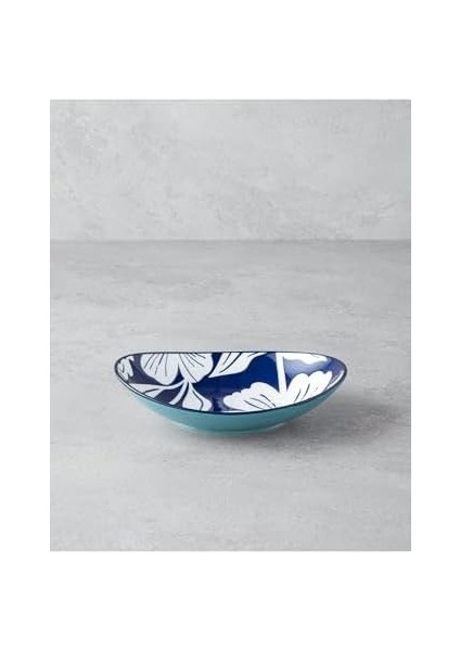 Ophelia Kayık Tabak Mavi-Beyaz fiyatları