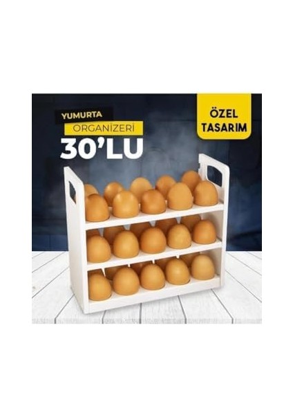 Life 3 Katlı 30 Bölmeli Buzdolabı Içi Yumurtalık Organizeri MIT1094 modelleri