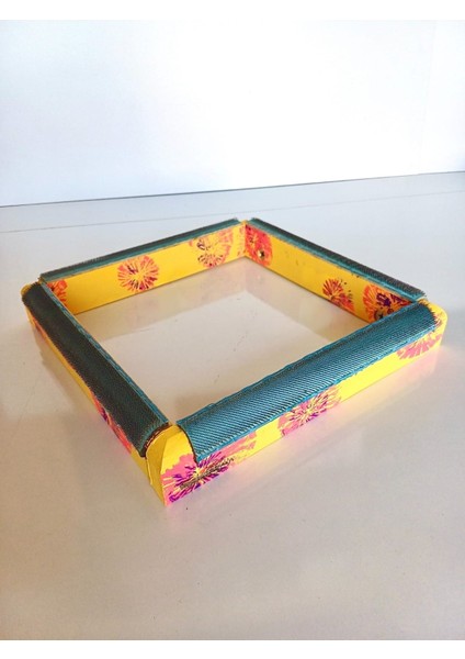 40X40CM Çiçekli Sihirli Punch(Panç) (Kasnak Kılıf Hediyeli) Telli/iğneli Ahşap Nakış Kasnak modelleri