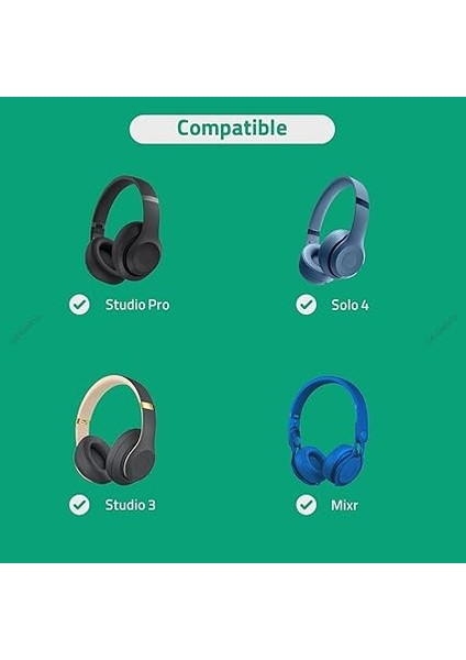 Beats Solo 4 ile Uyumlu Mikrofonlu Ses Kablosu, Studio Pro, Studio3 Kulaklık Kablosu, 1/8" (3,5 Mm) Ila 3,5 mm Yedek Stereo Kablo, Inline Mikrofon ve Ses Kontrolü (4 Ft/1,2 M) indirimleri