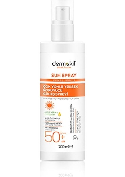 Sun Spray Çok Yönlü Güneş Koruyucu SPF50 200 ml