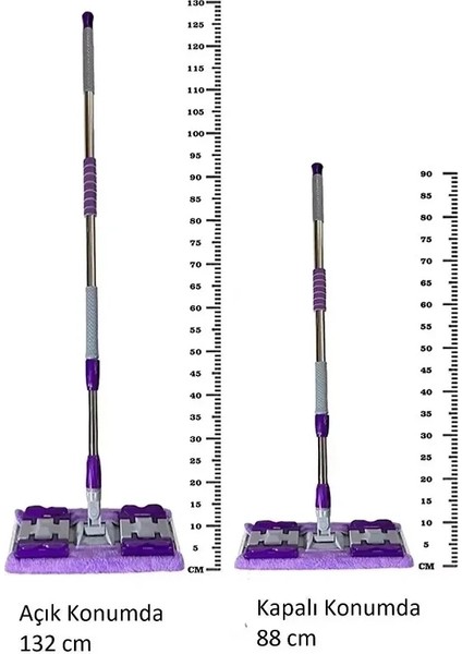 Mandallı Mop Seti Yer Duvar Tavan Cam Mopu Tüm Yüzeyler Için (5047) fırsatları