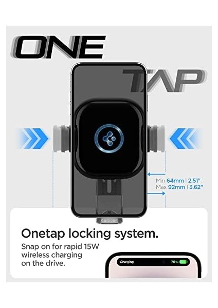 Magfit Araç Içi Telefon Tutucu + Manyetik Kablosuz Şarj Cihazı Için Özellikli Onetap UTS35W - ACP01280 modelleri