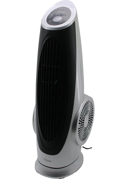 Kiwi KFAN-7690 Kule Tipi Turbo Fan Vantilatör Kumandalı - Dokunmatik Ekran 130W 3 Kademe Hız Y: 75CM (5047)