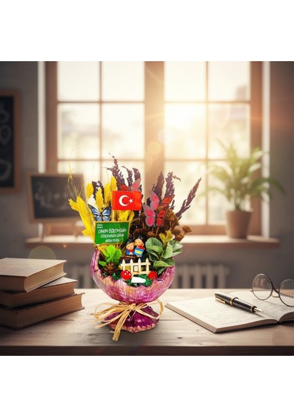 Küçük Kırık Yumurta Teraryum - Öğretmenler Günü Hediyesi modelleri