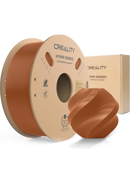 Creality Pla Filament Hyper 3D Yazıcı Filamenti 1,75 mm 1 Kg: Yüksek Hızlı Pla 30-600 Mm/s Boyut Hassasiyeti +/- 0,02 Mm, Çoğu 3D Yazıcı Için, Pla