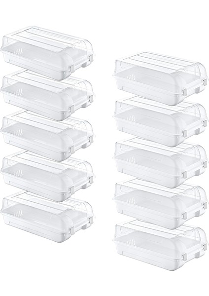 10'lu Set 5 Kadın & 5 Erkek Beyaz Ayakkabı Kutusu