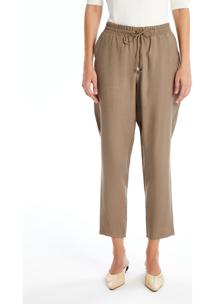 Yeni Sezon Beli Lastikli Loose Fit Kadın Pantolon fiyatları
