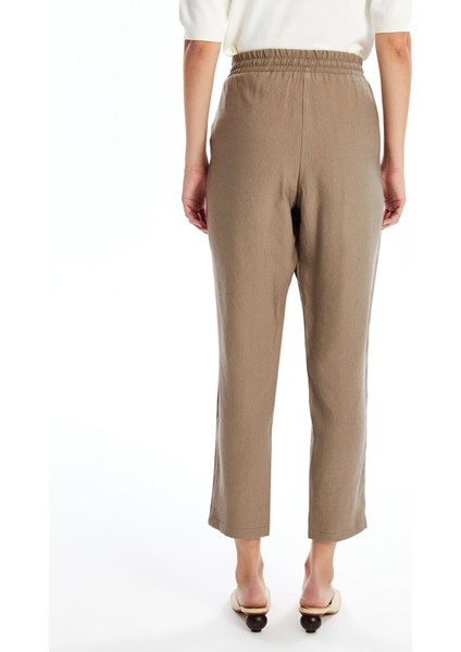 Yeni Sezon Beli Lastikli Loose Fit Kadın Pantolon fırsatları