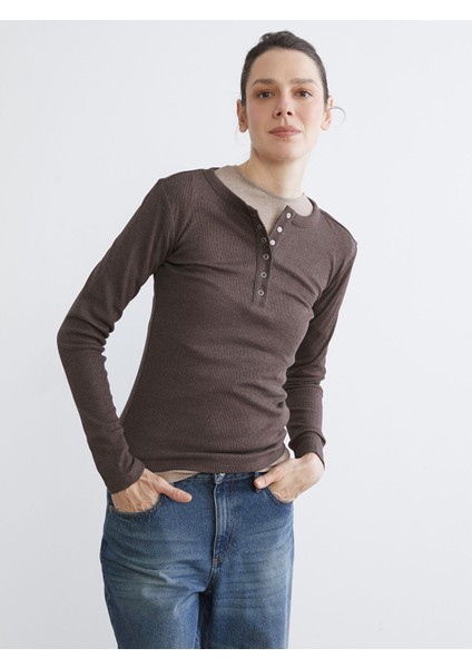 Yeni Sezon Bisiklet Yaka Kadın Body