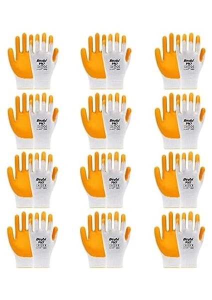 Pn7 Iş Eldiven 12 Çift 10 Beden modelleri