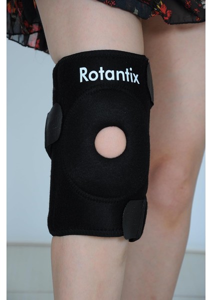 Medikal Siyah Patella Destekli Dizlik