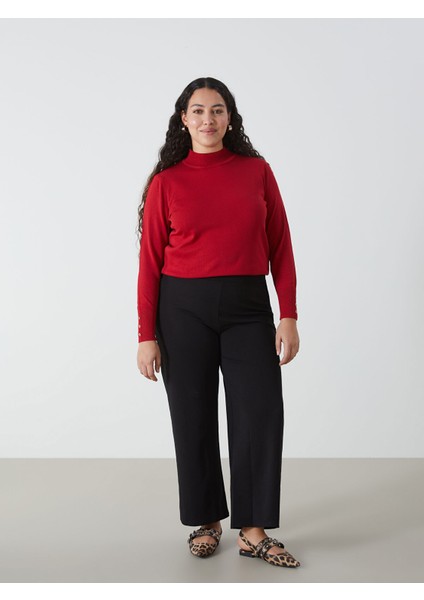 Yeni Sezon Kadın Beli Lastikli Düz Pantolon fiyatları