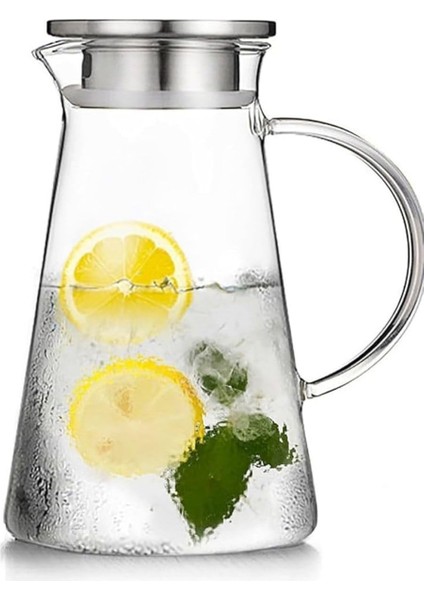 Sürahi Borosilikat Metal Kapaklı 1.8 Litre