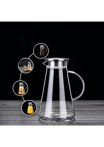 Sürahi Borosilikat Metal Kapaklı 1.8 Litre fiyatları