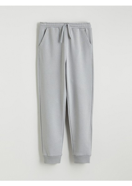 Yeni Sezon Beli Lastikli Erkek Çocuk Kalın Jogger Eşofman Altı