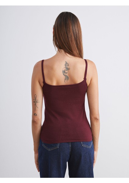 Yeni Sezon U Yaka Askılı Kadın Triko Atlet fırsatları