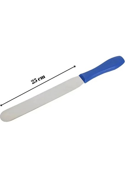 Düz Pasta Sıvama Paleti Spatulası 25 cm Palet Bıçak