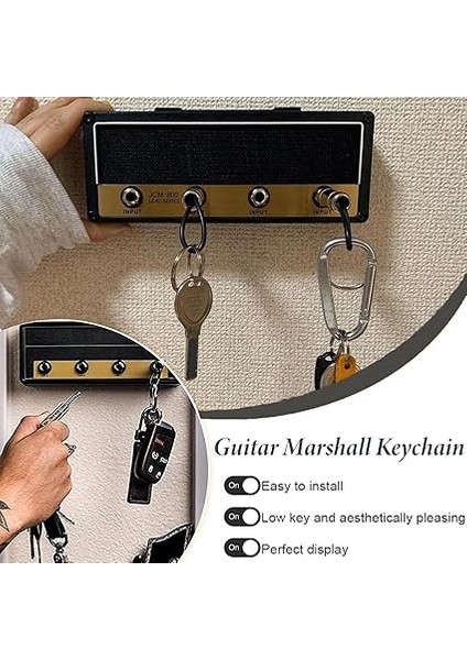 Tahtası Gitar Klavyesi Kanca Tutucu, 4 Adet Marshall Klavye Jack Rack 2.0 JCM800 Gitar Klavye Gitar Takımı, Anahtar, Ev Sabitlemesi Için fırsatları