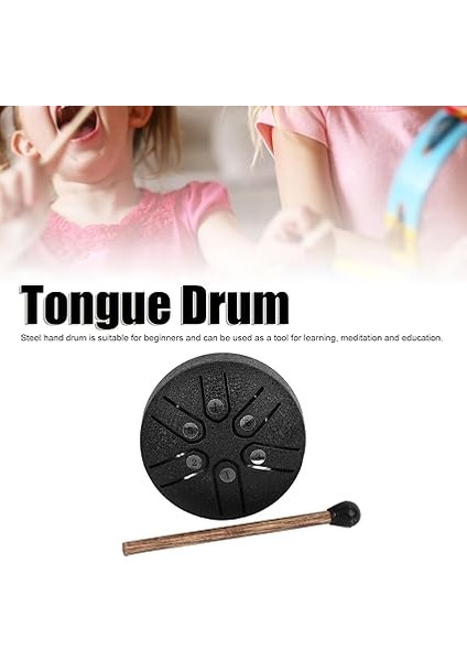 3 Inç 6 Not Dil Davul Çelik Mini El Davul Yeni Başlayanlar Için Baget ile Taşınabilir Endişesiz Davul fırsatları