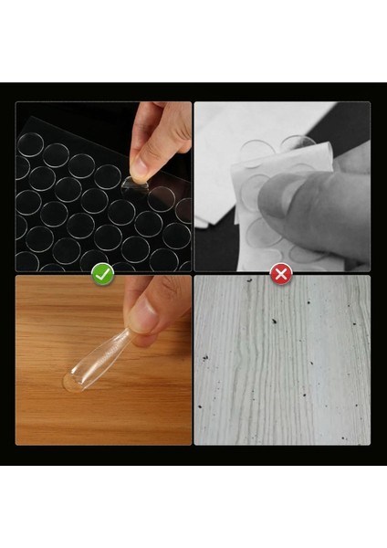 Çift Taraflı Yuvarlak Montaj Macunu 42 Adet