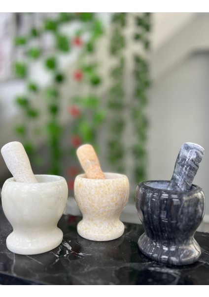 Doğal Cilalı Mermer Havan