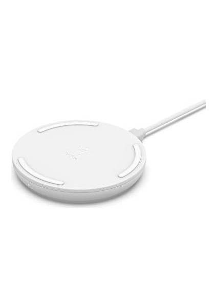 Boostcharge Kablosuz Şarj Pedi 10W (Qi Sertifikalı Hızlı Kablosuz Şarj Cihazı) - Beyaz, Duvar Dahil Değil fiyatları
