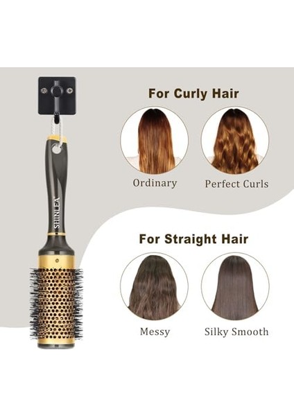 Shinlea Kıvırcık Saç Fırçası, Kıvırcık Saç Fırçası, Çekilmeyen, Kızlar, Kadınlar Için 43 Mm, Karışıklık, Şekillendirici ve Kurutma, Hacim ve Parlaklık Katar fiyatları