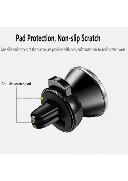 Araç Telefon Tutacağı Güçlü Mıknatıs / 360° Dönme/metal Gövde, Manyetik Cep Telefonu Tutacağı, Tüm Telefonlar Için Gösterge Panelinde Yapıştırma, 6 Mıknatıslı Son Teknoloji, Mavi modelleri