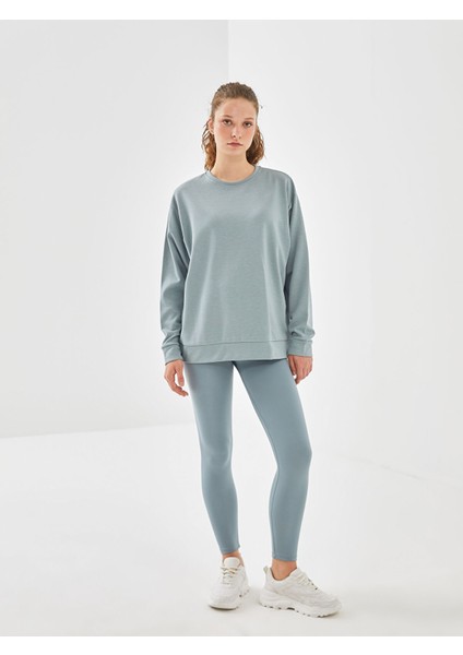 Yeni Sezon Kadın Beli Lastikli Ekstra Dar Fit Düz Tayt