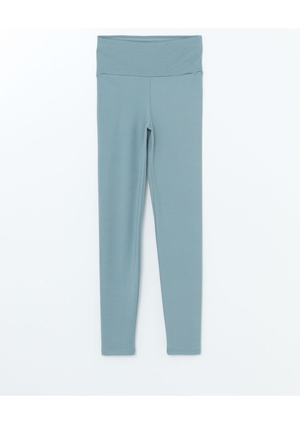 Yeni Sezon Kadın Beli Lastikli Ekstra Dar Fit Düz Tayt indirimleri