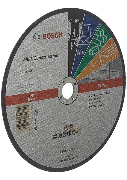 - 230 * 1, 9 mm Çoklu Malzemelerde Kullanım Için Düz Kesme Diski (Taş) modelleri