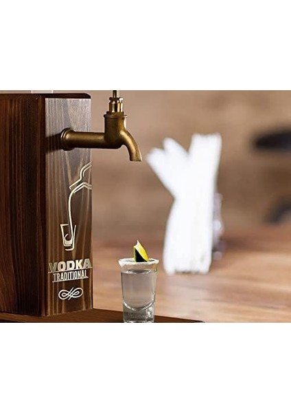 Özel Vodka Baskılı Musluklu Ahşap Içki, Içki Çeşmesi, Doğum Günü Hediyesi, Ev Hediyesi, Içecek Dispenseri fiyatları