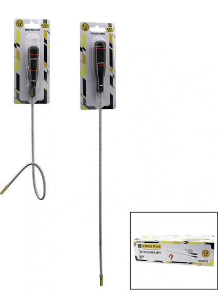 Yaylı Mıknatısuzatma Çubukpls.saplıulaşılamayan Alanlar Metal TOPLAMA44CM+10CM SAP=54CM (5047)