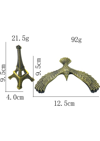 Eyfel Kulesi Metal Biblo Uçan Kartal Denge Seti Dekoratif Masa Üstü Biblo Dekor Hediyelik fiyatları