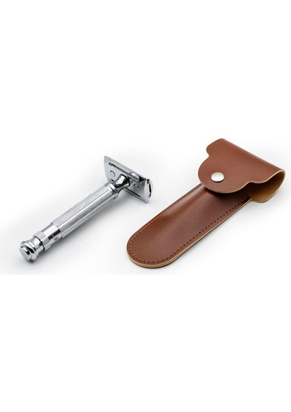 Bıçağı Seyahat Kılıfı, Çift Taraflı Koruma, Çıtçıt Kapaklı Emniyetli Taşıma (Kahverengi) indirimleri