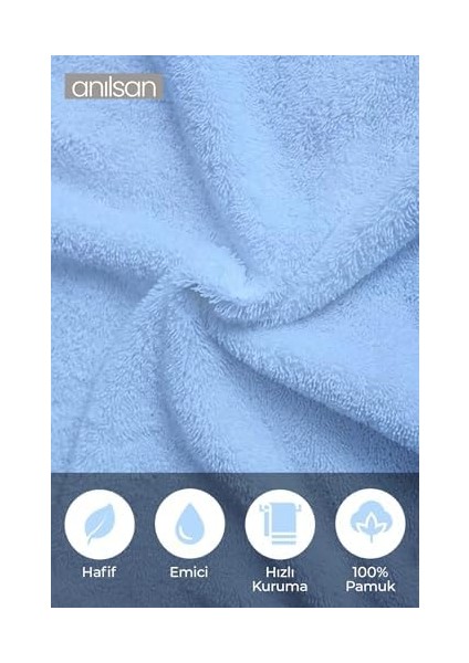 Mavi Havlusu - 70X140 Cm, 490 GR,%100PAMUK, Spa ve Otel Havlusu modelleri