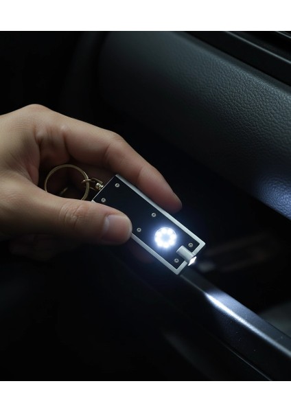 El Feneri Mini Taşınabilir LED Fener Anahtarlık Çok Amaçlı Işıklı Anahtarlık