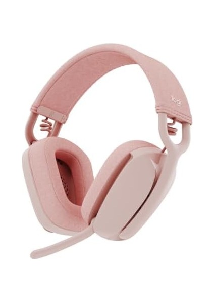 Vibe 100 Kablosuz Kulak Üstü Kulaklık, Hafif, Gelişmiş, Gürültü Önleyici Mikrofon,, Meet, Zoom, Mac/pc ile Uyumlu, Pembe modelleri