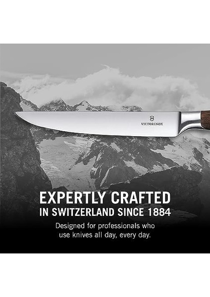 Mutfak Bıçağı Biftek Bıçağı Dövülmüş Gül Ağacı Normal Hediye Kutusu, 12 Cm, 7.7200.12 G fiyatları